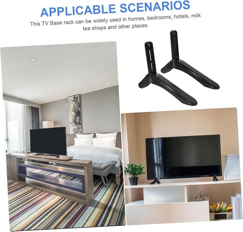 IMIKEYA TV Stand Base Pedestal for 32 to 65 Inch TVs Easy Installation Living Room Bedroom Office - Image 3